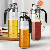 Heat Resistant Mesh Red Glass Oil Bottle Soy Sauce Vinegar Seasoned Pot Olive Sesame Oil Bottle Material Wine Liquid Diverter Kitchen Supplies