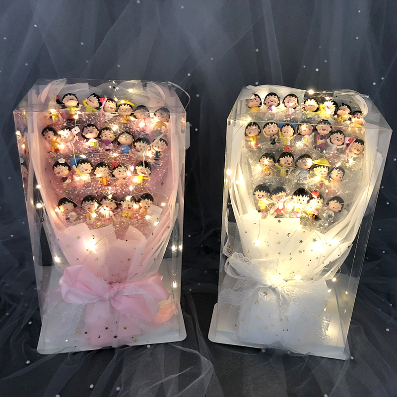 Creative Cherry Chibi Maruko Hand Office Aberdeen Doll Ornament Send Girlfriend Girlfriend Girl Birthday Gift Christmas