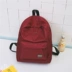 2017 mới ba lô túi nylon vải không thấm nước túi rắn màu đơn giản túi cô gái Nhật Bản và Hàn Quốc vải thủy triều balo nam adidas Ba lô