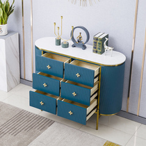 Bedroom light luxury six-drawer cabinet Modern simple storage cabinet Living room Marble dining side cabinet Multi-function entrance cabinet