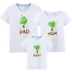 Mùa hè 2018 gia đình mới của ba mẹ con - mẹ và con gái mẹ và con trai gia đình mẫu giáo quần áo áo phông ngắn tay