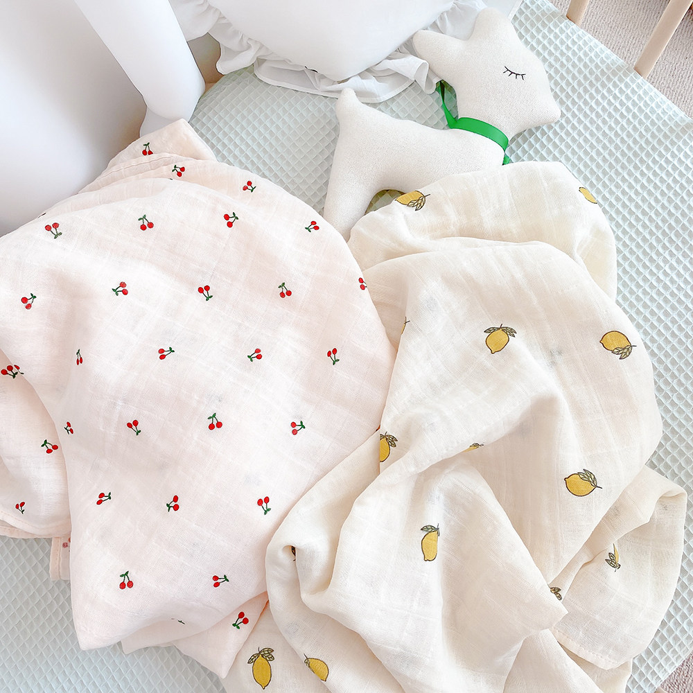 Organic cotton baby gauze quilt summer thin newborn cotton towel newborn supplies baby blanket