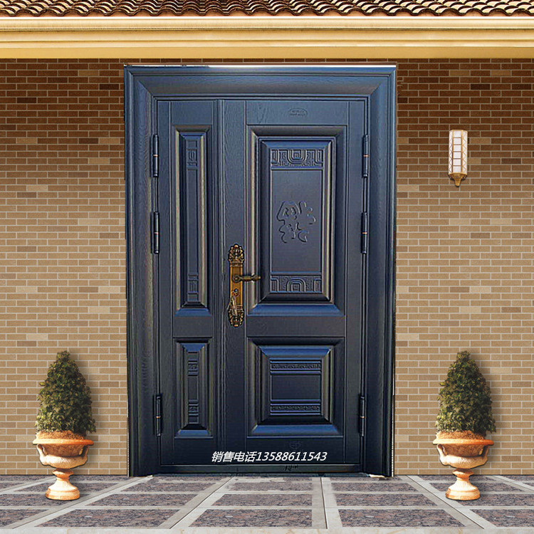 New Class-A burglar-proof primary-secondary door Villa Gate Imitation Bronze Door Fingerprint Door Balcony Door can be installed