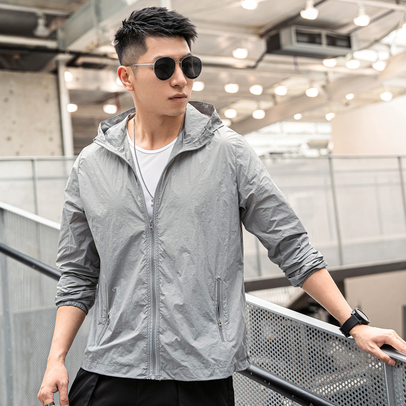New Style Sun Protection Clothing for Men in Summer, Lightweight, Breathable, Anti-Uv, Anti-Mosquito, Sun Protection Clothing, Loose Short Style Trendy Men's Jacket
