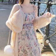 Mỏng lười biếng rỗng cardigan dệt kim nữ áo khoác của trung dài điều hòa không khí áo Hàn Quốc phiên bản lỏng lẻo lớn mã kem chống nắng mùa hè