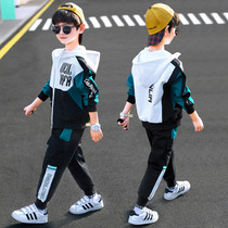 next jazz boy fitted boy suit 2021 new spring autumn CUHK childrens trendy net red sports children foreign air