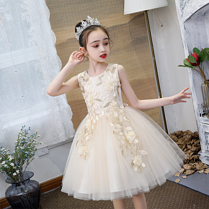 Next jazz girls dress 2022 new little girl summer dress foreign princess dress fluffy gauze skirt dress