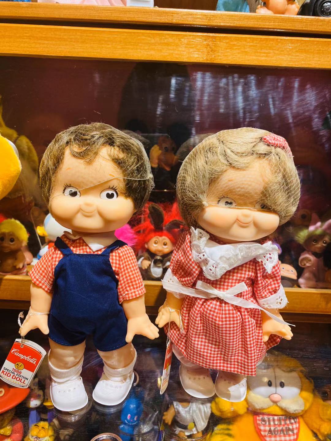 (Millionaire Bean) Tomato Soup Antique Doll CAMMPBELL Small Sloping Eyes A Vintage Collection