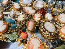 (Millionaires Bean) Vintage Antique Jewelry Europe Lone Vintage Retro Accessories Ring Brooch CAMEO (19)