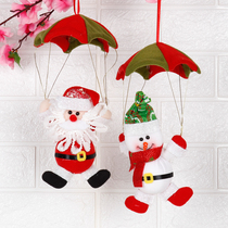 Santa Skydiving Old Man Mini Parachute Old Man Hanging Ornament Christmas Decoration Pendant Childrens Gift Snowman Doll