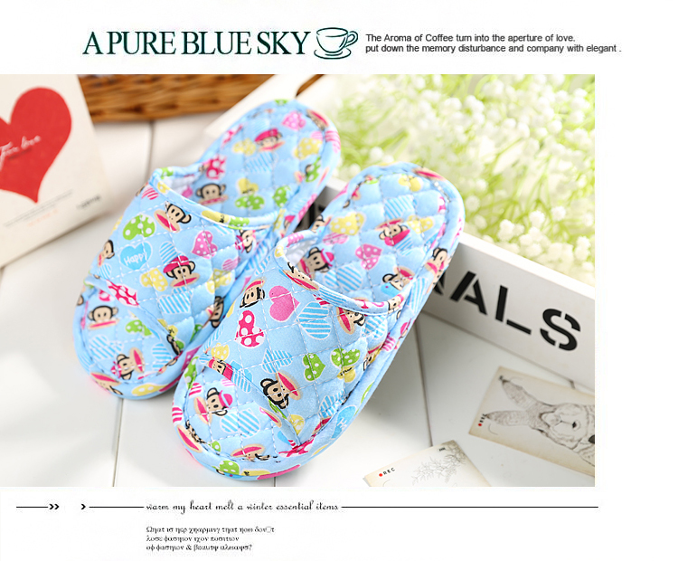 Chaussons enfants en coton pour hiver - semelle coton - Ref 986449 Image 27