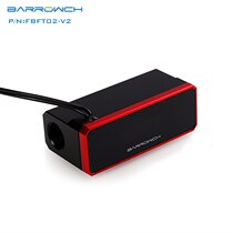 Barrowch Digital Display Water-cooled OLED Water Temperature Meter Thermometer FBFT02 V2