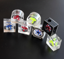 Square tee flow speed instrumental double pass water flow meter flow meter (water cooling for watching water flow indications)