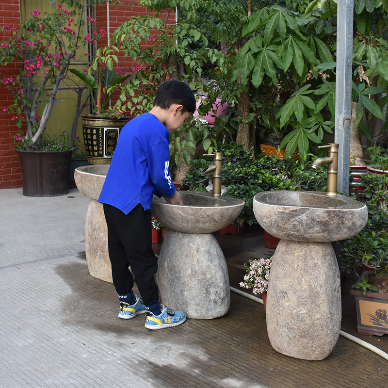 Kindergarten Stone Wash Basin Children's Upright Post Basin Kid Washbasin Courtyard Primary And Secondary School Outdoor Hand Wash Pool
