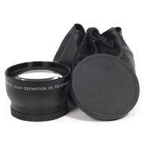 58MM 2X teleconverter lens suitable for Canon Nikon Pentax Sony 18-55 front-end 62MM filter