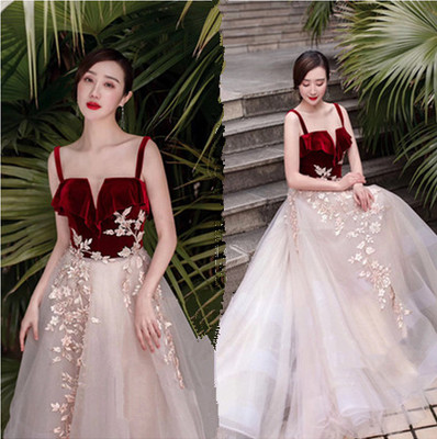 Elegant modern evening dress for bride