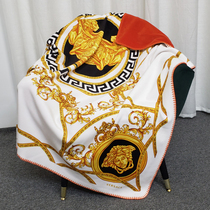 Loss-making Qing counter blanket Digital printing palace trend brand cloud blanket double-layer blanket Brocade fox velvet shawl blanket