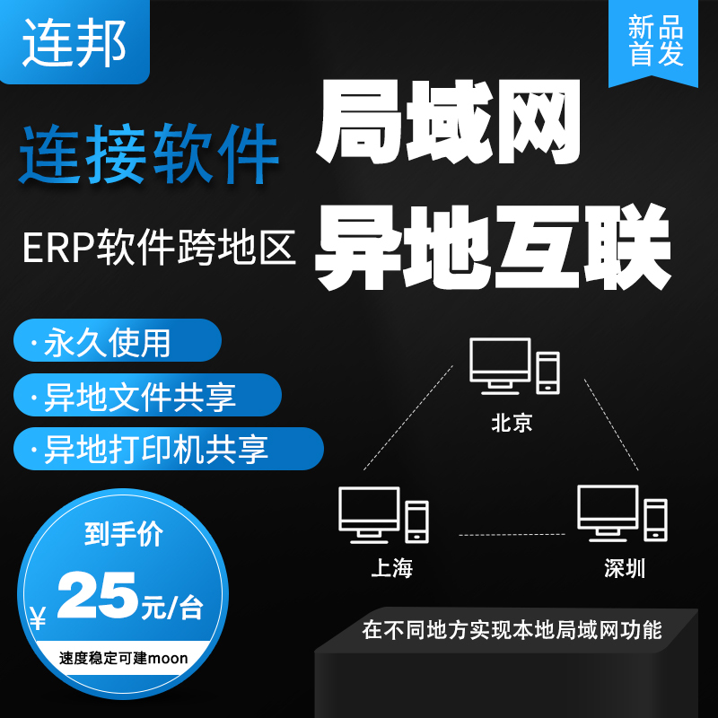 Virtual Lan Printer File Sharing, Game Erp Connection, Stable External and Internal Network, Remote Networking