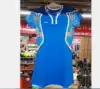 Li Ning 2016 new women's ball suit blue quick-drying dress competition suit competition group ASKL122