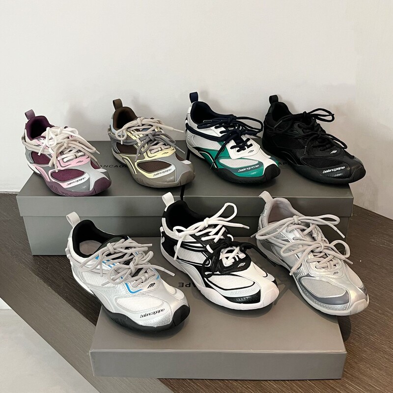 Retro Sports Style Mesh Color-Blocked Dad Shoes for Women 2026 Summer Style Breathable Genuine Leather Thick-Soled Casual Sports Jogging Shoes