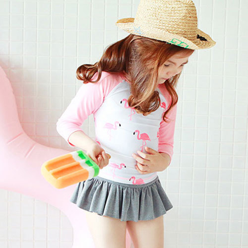 Children's swimsuit girl split skirt cute baby swimsuit girl child 1-3 year old Princess 3-4 year old swimsuit