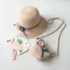 Children's Hat Girls Summer Sunscreen Beach Hat Visor Hat Women's Straw Hat Visor Daisy basin hat Baby Fisherman hat