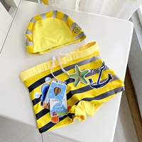 Мультяшная желтая плавательная шапочка