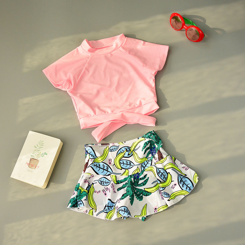 ins children Girl swimsuit child split princess skirt baby summer 2021 little girl cute swimwear