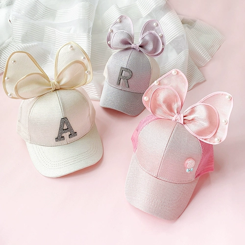 Детская шапка, летняя кепка, бейсбольная солнцезащитная шляпа для принцессы, в корейском стиле, защита от солнца