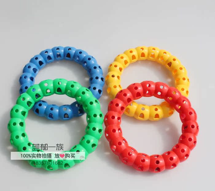 Kindergarten children fitness sound plum blossom gymnastics ring ring plastic rattle broadcast morning exercise bell sporting goods