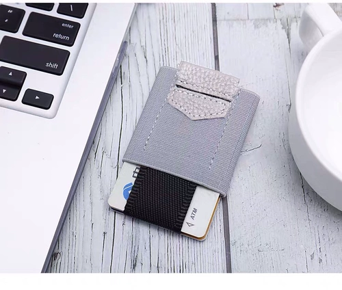 Кожаный картхолдер подходит для мужчин и женщин, защитный чехол, кошелек, на резинке, воловья кожа, из натуральной кожи