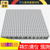 Clear Cabin Large Promotion Honeycomb Aluminum Plate Hole Composites Aluminum Alloy Punching Aluminum Honeycomb Wood Grain Sound Absorbing Fire Protection
