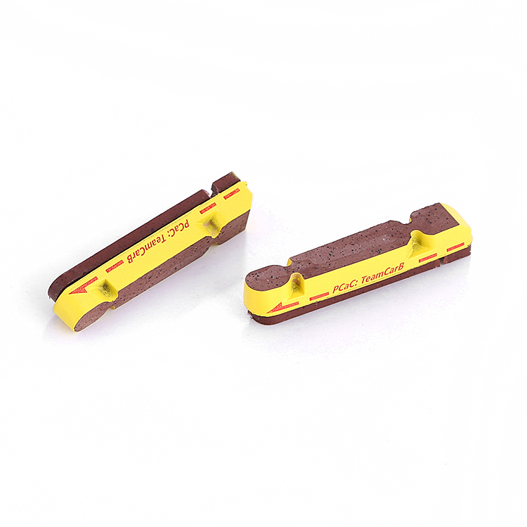 LifeLine OEM Carbon Knife Brake Leather Block Yellow Side Cork Carbon Ring Road Car Brake Pad Block