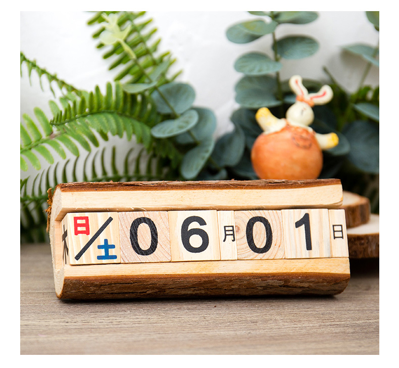Đơn giản retro gỗ nhỏ lịch ngày trang trí máy tính để bàn hướng dẫn sử dụng vĩnh viễn nhà rượu tủ ảnh đạo cụ trang trí cách decor phòng ngủ