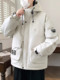 Workwear Style down Jacket for Men, New Winter Design, Youth White Duck down Coat, Outdoor Hooded Windproof Jacket