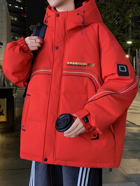 Men's down Jacket Winter 2025 New Hooded Coat Men's Thickened Warm Youth White Duck down Lightweight Cold-Proof Clothing