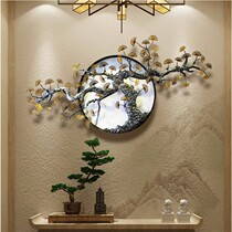 Chinese wrought iron pine wall decoration living room hotel porch sofa background wall decoration Zen tea room creative wall hanging