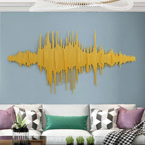 Modern light luxury wall decoration pendant bedroom living room sofa TV background wall three-dimensional stainless steel metal wall Wall