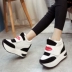 Giày mùa thu và mùa đông Giày nữ cao cấp của Hàn Quốc Giày nữ cao vô hình giày sneaker cổ cao nữ Giày cao gót