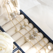MAOLI Beidou Seven Star U.S. imports 14K bag gold natural freshwater pearls can be adjusted with fine bracelet