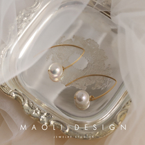 MAOLI A Pearl Imported 14K Baroque Pearl Retro Baroque Earring Line
