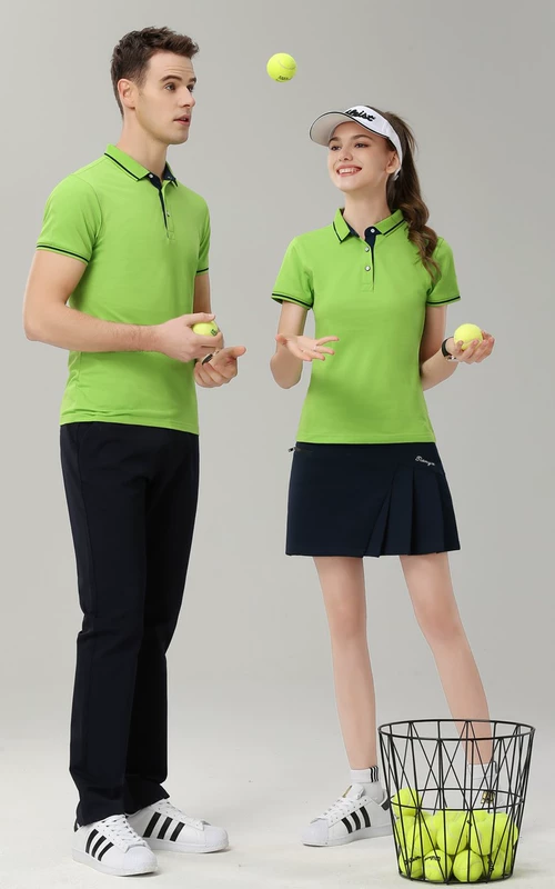 Golf quần áo phụ nữ thời trang mùa hè Hàn Quốc ladies golf quần áo nam ngắn tay t-shirt Polo giải trí nhanh chóng làm khô