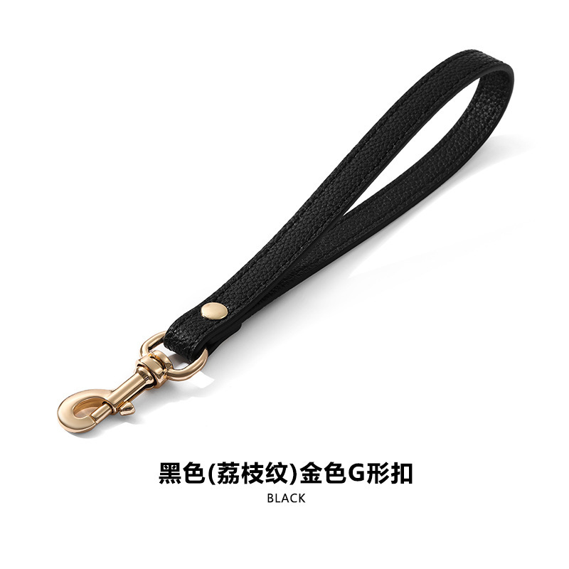 Suitable for Coach Men's Handbags, Replacement Hand Strap, Black Hand Strap Accessories, Genuine Leather Wallet Wrist Strap