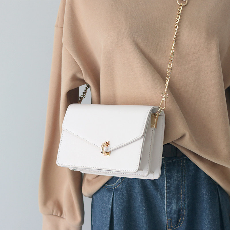 This year Pop Pack Pack women 2021 new wave fashion minimalist small square buns summer small crowdchain skew satchel