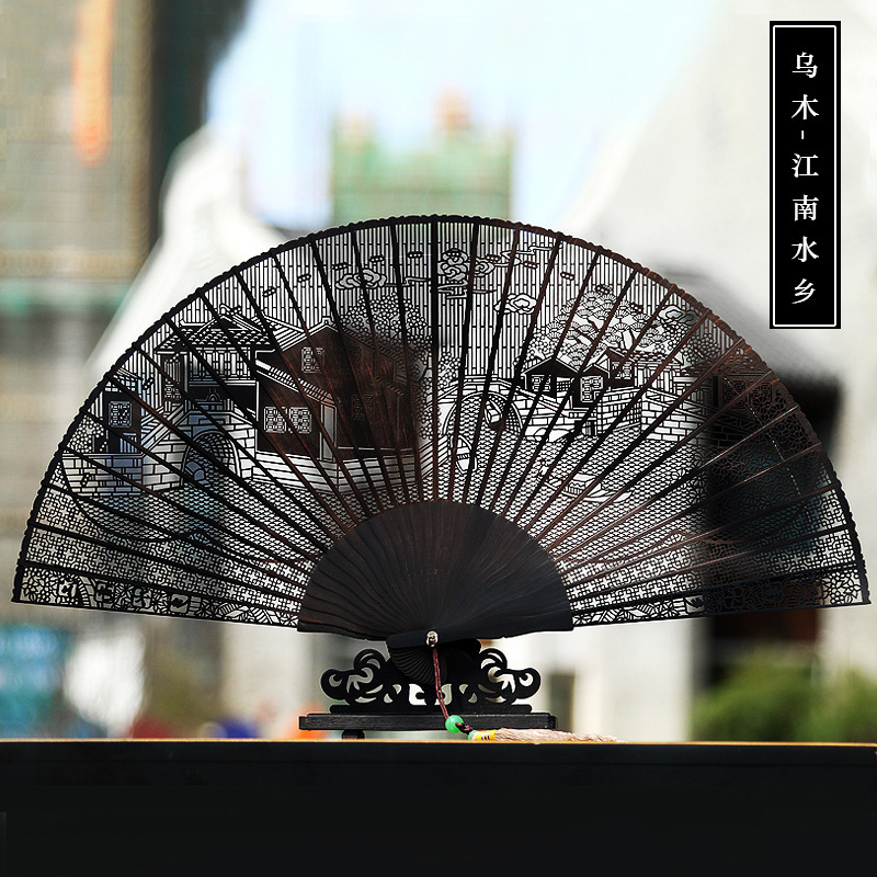 Купить Веер И вентилятор Тонг китайский ветер 7-дюймовый палисандр и ...