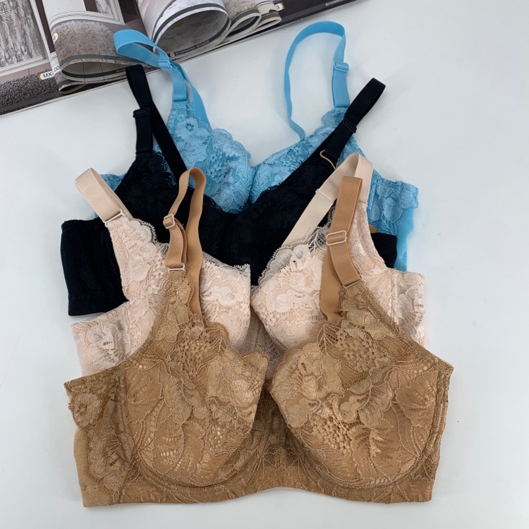 Jia Li Shi Diana Five-Row Buckle Bra for Large Busts, Minimizing Effect, Thin Cup, Comfortable Adjustable Push-Up Women's Bra