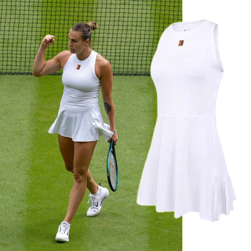 Nike's New Women's Tennis Vest Sleeveless Quick-Drying Breathable Dress Fz6747-100 Nike's New Women's Tennis Vest Sleeveless Quick-Drying Breathable Dress Fz6747-100