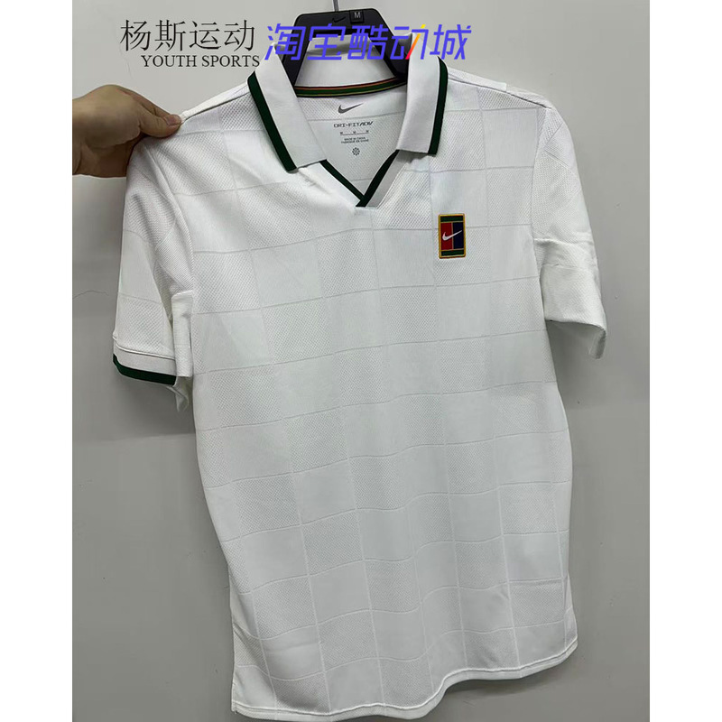 Nikecourt Slam Dri-Fit Adv Nike 26 Wimbledon Men's Polo Shirt Quick-Drying Short-Sleeved Top