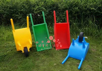 Hot selling sensory integrated wheelbarrow kindergarten plastic wheelbarrow cart childrens dump truck large and thickened