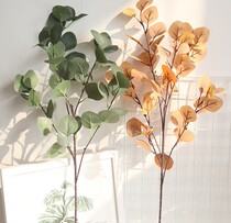 High Branches Simulation Apple Leaf Yugali Gold Money Grass Fake Gingko Tree Leaves Emulated Flower Wall Shooting Background Prop Leaves